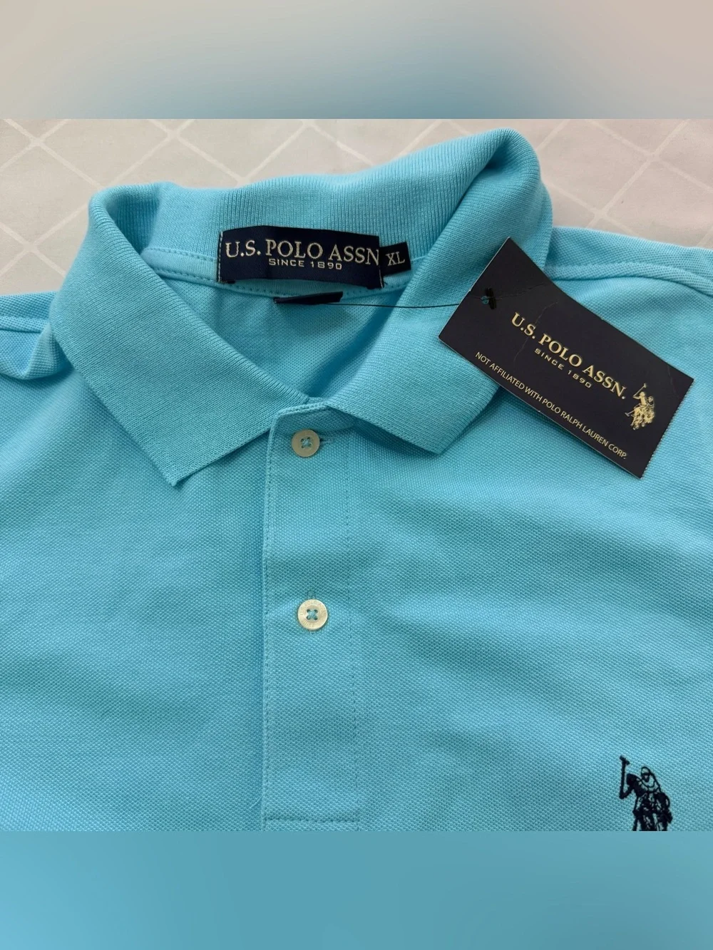 Ralph Lauren Men's Polo Shirt - Light Blue